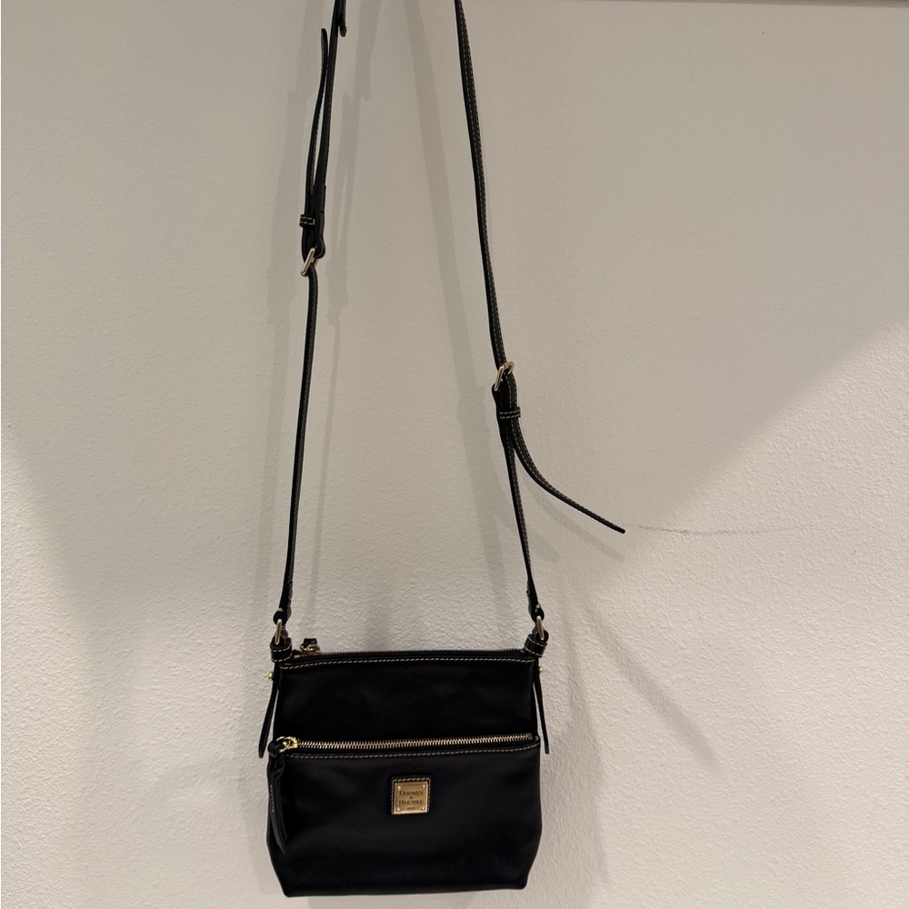 Dooney & Bourke Black Crossbody with Gold Hardware